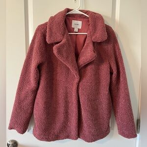 Old Navy Pink Teddy Fuzzy Coat